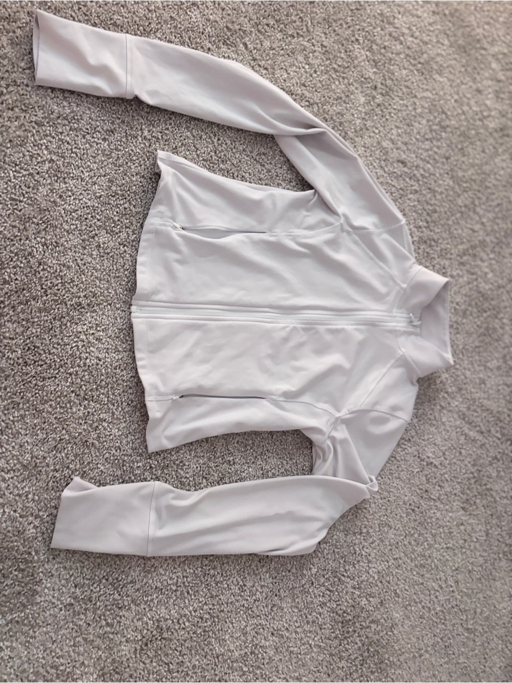 Target Women’s White Zip Jacket with Stand Collar